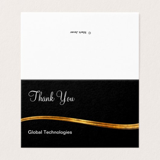 Classy Professional Mini - Hartelijk dank voor uw Visitekaartje (Buitenkant ongevouwen)