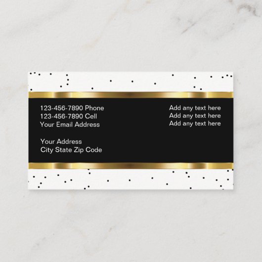 Classy Professional-ontwerp Visitekaartje (Achterkant)