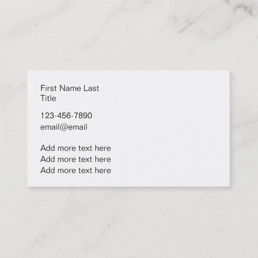 Classy Professional Upscale-Visitekaartjes Visitekaartje (Achterkant)