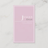 Classy Professioneel Dusky Roze Visitekaartje (Voorkant)