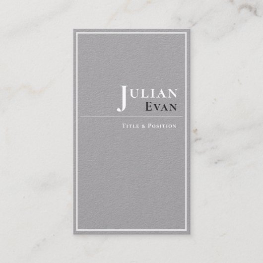 Classy Professioneel Monotone Visitekaartje (Voorkant)