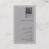 Classy Professioneel Monotone Visitekaartje (Achterkant)