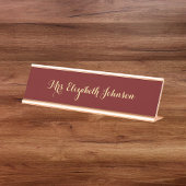 Classy Professionele Elegante Leraar School Class Bureau Naambordje