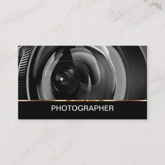 Classy Professionele Fotograaf Visitekaartjes (Voorkant)