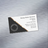 Classy Professionele Notaris Openbaar Magnetisch Visitekaartje (Voorbeeld)