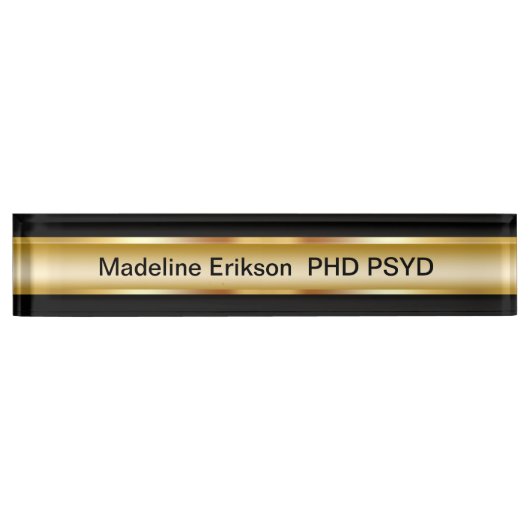 Classy Psychologist Kantoor Desk Plaque Naambordje (Voorkant)