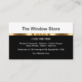 Classy raambekleding Visitekaartjes (Voorkant)