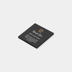 Classy Real Estate Agent Referral Bedankt Opmerkin Post-it® Notes