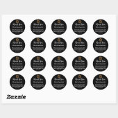 Classy Real Estate Agent Referral Bedankt Ronde Sticker (Vel)