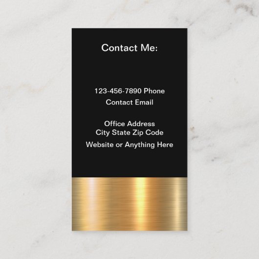 Classy Real Estate Broker Foto Visitekaartjes (Achterkant)