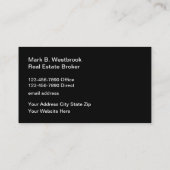 Classy Real Estate House Symbol Design Visitekaartje (Achterkant)