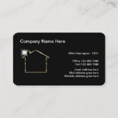 Classy Real Estate Professional  Visitekaartje (Voorkant)