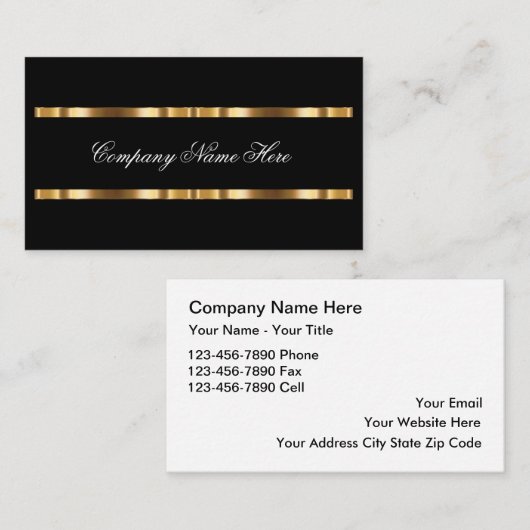 Classy Real Estate Thema Visitekaartje (Voorkant / Achterkant)