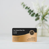 Classy Real Estate Thema Visitekaartje (Staand voorkant)