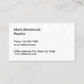 Classy Real Estate THMED Visitekaartjes (Achterkant)