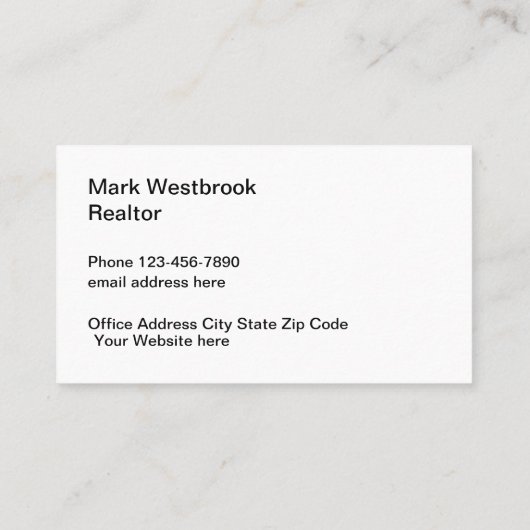 Classy Real Estate THMED Visitekaartjes (Achterkant)