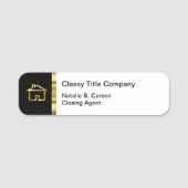 Classy Real Estate Title Company Naamplaatje (Voorkant)