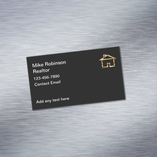 Classy Realtor Home Verkoop Visitekaartje Magneet (Voorbeeld)