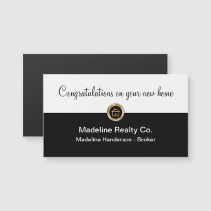 Classy Realtor Magnetic New Home Gefeliciteerd