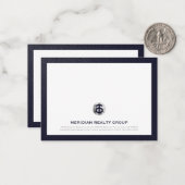 Classy Realtor Note Kaarten Notitiekaartje (Voorkant / Achterkant in situ)