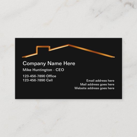 Classy Realtor of Home Services Visitekaartje (Voorkant)