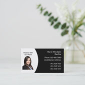 Classy Realtor Real Estate Photo Visitekaartjes (Staand voorkant)