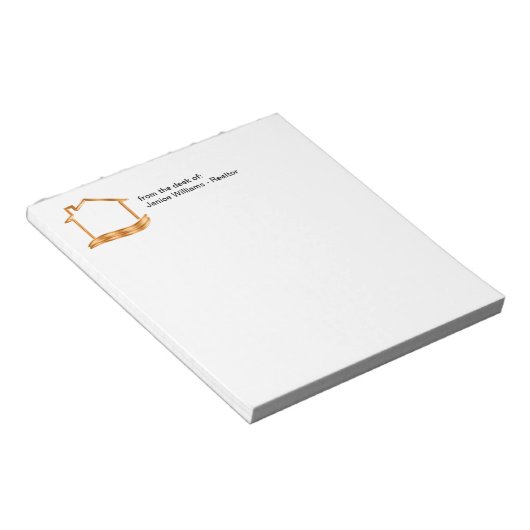 Classy Realtor Real Estate Theme Notitieblok (Schuin)