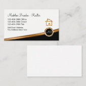 Classy Realtor Real Estate Theme Visitekaartje (Voorkant / Achterkant)