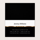 Classy Realtor thema gevouwen Visitekaartjes (Binnenkant ongevouwen)