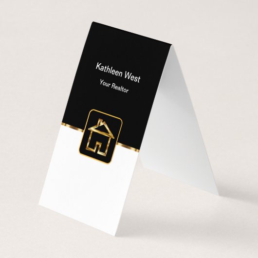 Classy Realtor Two Fold Visitekaartjes (Achterkant)