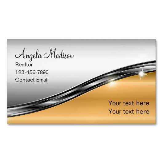 Classy Realtor Unieke Visitekaartjes Magneten (Voorkant)