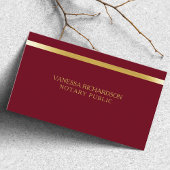 Classy Red en Gold Luxury Professional Notioneel Visitekaartje