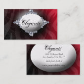 Classy red-ontwerp visitekaartje (Voorkant / Achterkant)