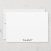 Classy red ribbon 3, uitnodiging voor afstuderen (Achterkant)