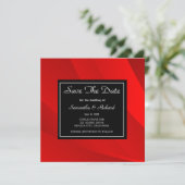 Classy Red slaat de datum op Save The Date (Staand voorkant)