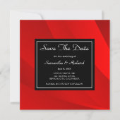 Classy Red slaat de datum op Save The Date (Voorkant)