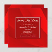 Classy Red slaat de datum op Save The Date (Voorkant / Achterkant)
