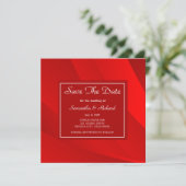 Classy Red slaat de datum op Save The Date (Staand voorkant)