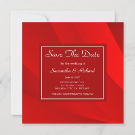 Classy Red slaat de datum op Save The Date