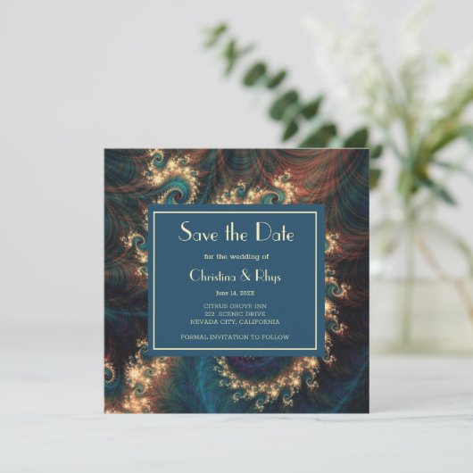 Classy Red slaat de datum op Save The Date (Staand voorkant)