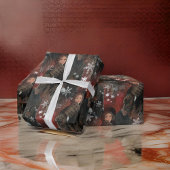 Classy Red Snowflakes  paar Cadeaupapier