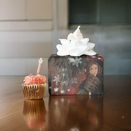 Classy Red Snowflakes  paar Cadeaupapier