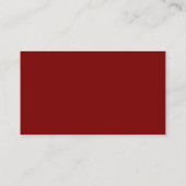 Classy Red Visitekaartje voor een reisagent (Achterkant)