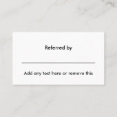 Classy Referral Dank u kaarten (Achterkant)
