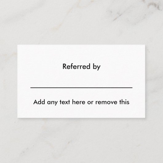 Classy Referral Dank u kaarten (Achterkant)