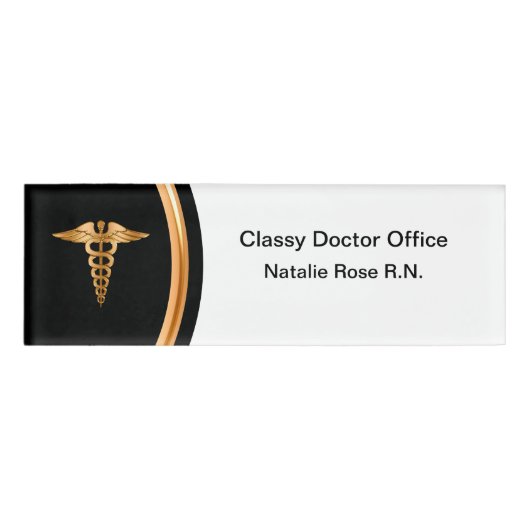 Classy Registered Nurse Doctor Kantoor Personeel Naambadge (Voorkant)