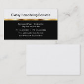 Classy Remodeling Visitekaartjes (Voorkant / Achterkant)