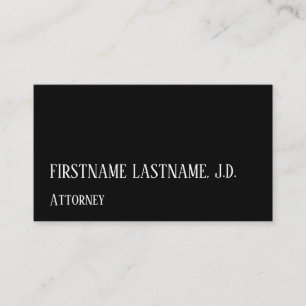 Classy & Respectable Attorney Visitekaartje