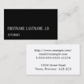Classy & Respectable Attorney Visitekaartje (Voorkant / Achterkant)