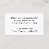 Classy & Respectable Attorney Visitekaartje (Achterkant)